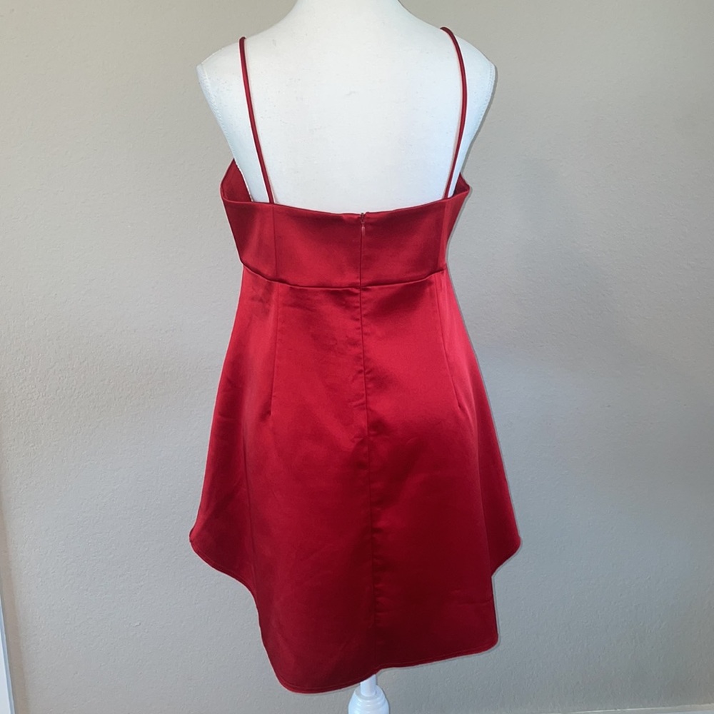 Zara Deep Red Asymmetrical Top Size M - Picture 3 of 7